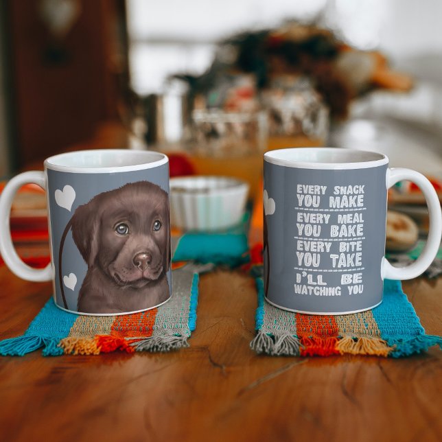 Mug Chocolat Labrador Chien Chaque Snack Que Vous Fait (Créateur téléchargé)