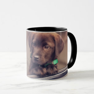 Mug Chocolat Labrador Puppy In Car
