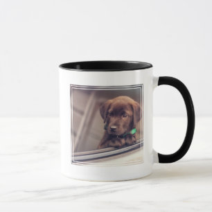 Mug Chocolat Labrador Puppy In Car