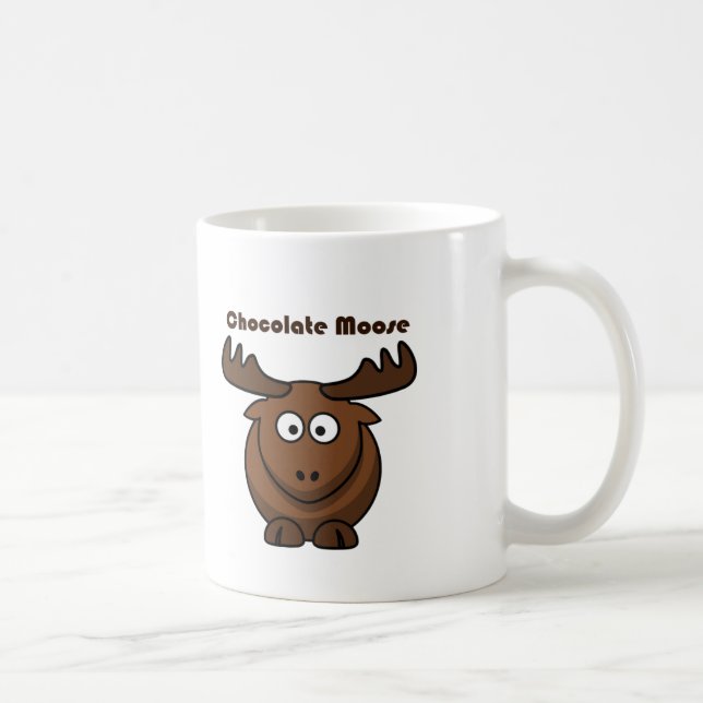 Mug Chocolat mignon Moose drôle Plaisanterie jeu de de (Droite)