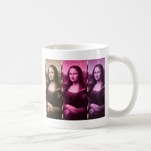 Mug Chocolat rose violet Poster de animal Mona Lisa
