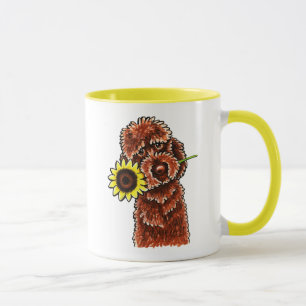 Mug Chocolat solaire Labradoodle Off-Leash Art™