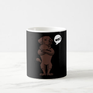 Mug Chocolat têtu Labrador Retriever Dog drôle