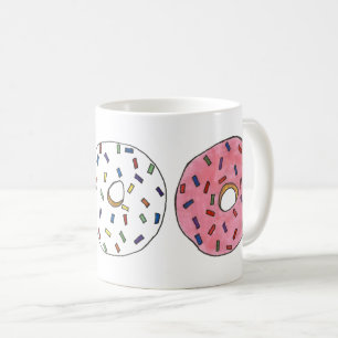 Mug Chocolat Vanille Fraise Donut Doughnut Foin