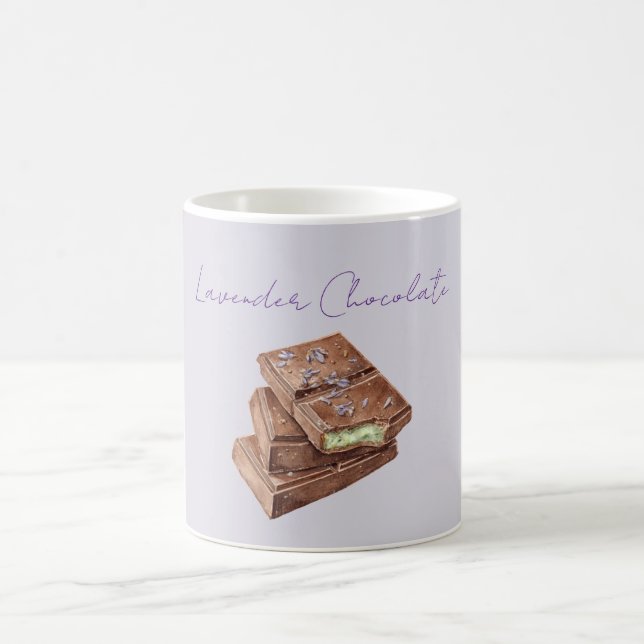 Mug Chocolat Vert Pistache Lavande Violet (Centre)