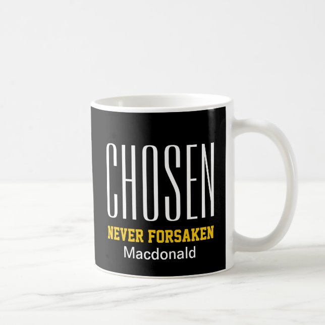 Mug CHOISI JAMAIS OUVERT NOIR Inspirationnel (Droite)