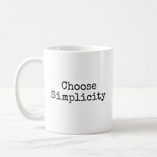 Mug Choisir la simplicité (Gauche)