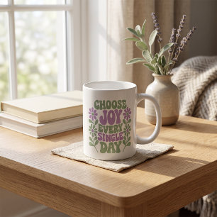 Mug Choisissez la Joie Chaque Jour Sarrasin Lavande