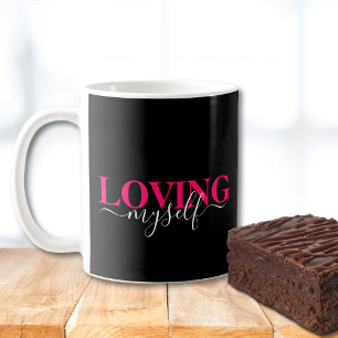 Mug Choisissez L'amour de Soi S'aimer en Rose Blanc