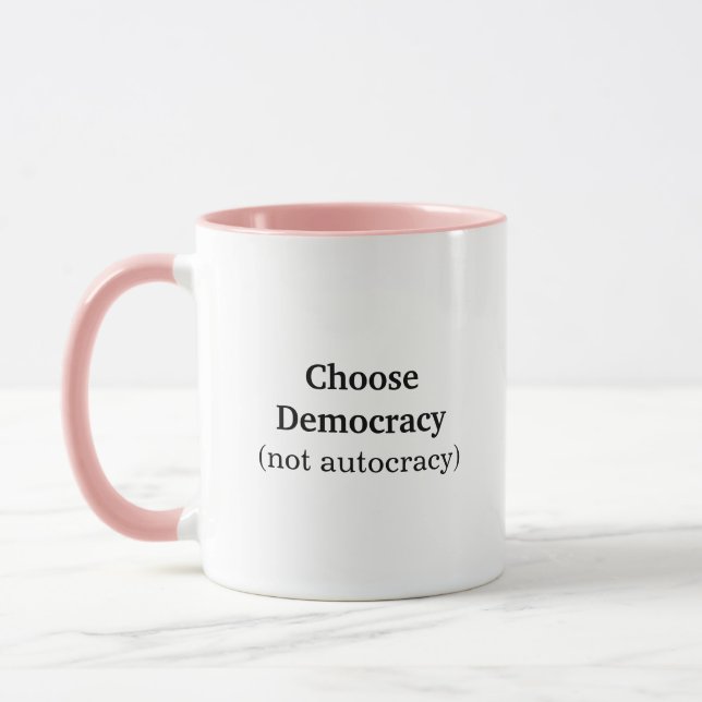 Mug Choisissez le café de la démocratie (Gauche)