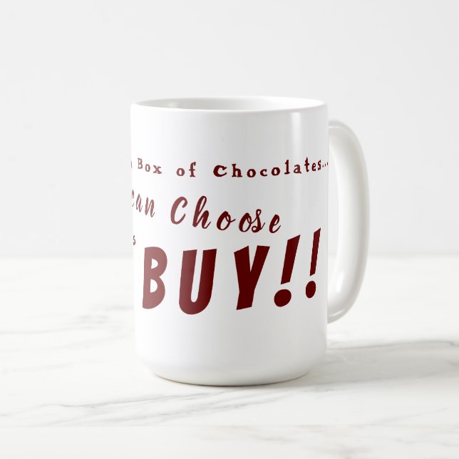 Mug Choisissez vos chocolats ! (Devant droit)