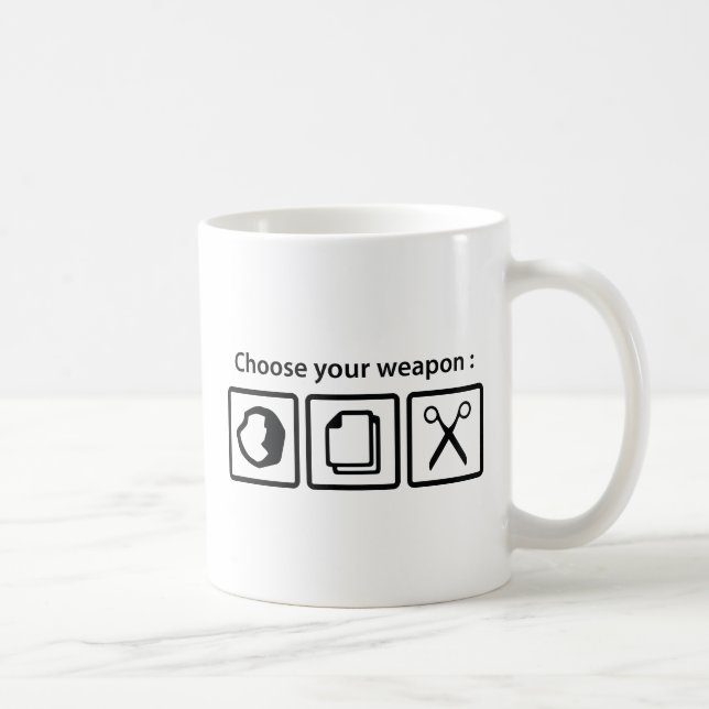 Mug Choisissez votre arme (Droite)