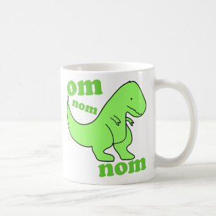 Mug chompss de dinosaure de nom de nom de l'OM