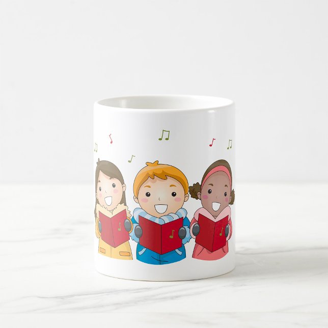 Mug Chorale de Noël d'Enfants pour les Fêtes d'Hiver (Créateur téléchargé)