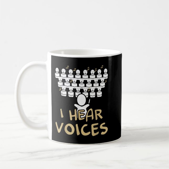 Mug Chorale Enseignant J'Entends Voices Funny Choriste (Gauche)