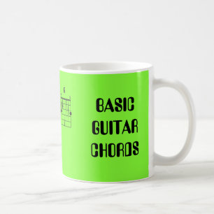 MUG CHORDS DE GUITARE DE BASE