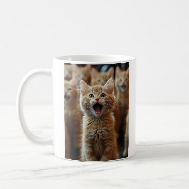 Mug Chorus de chatons mignons - adorable oeuvre d'art  (Gauche)