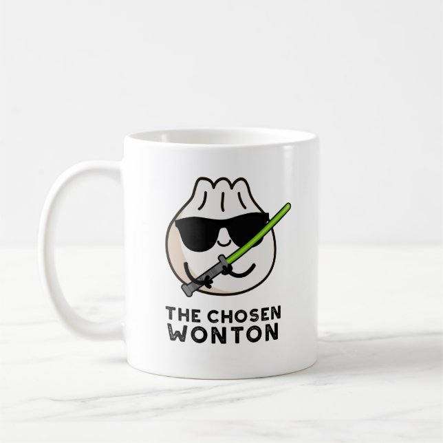 Mug Chosen Wonton Funny Food Pun (Gauche)