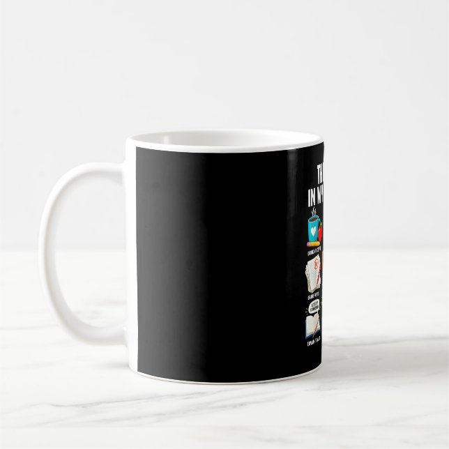 Mug Choses à faire pendant le temps libre professeur v (Gauche)