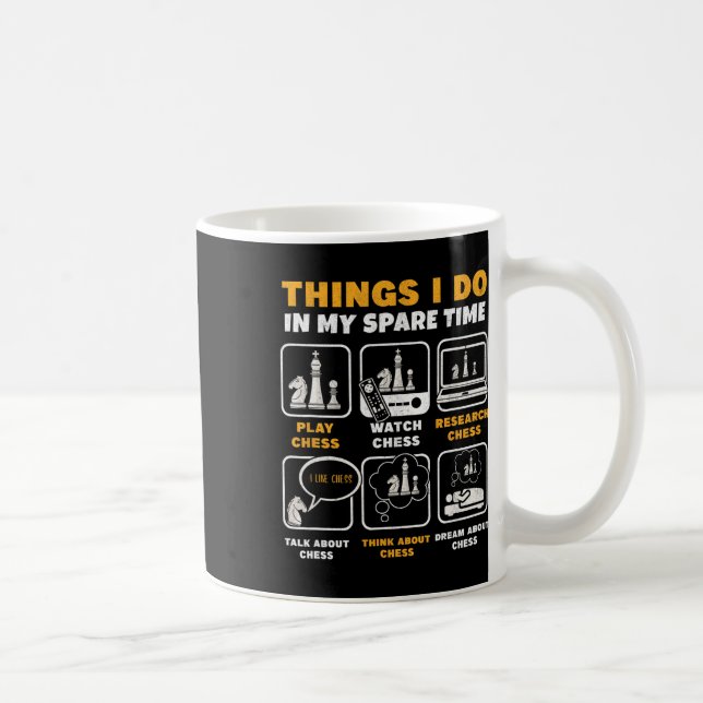 Mug Choses drôles que je fais pendant mon temps libre  (Droite)