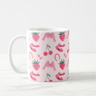 Mug Choses Féminines Dessinées à la Main Kawaii Motif