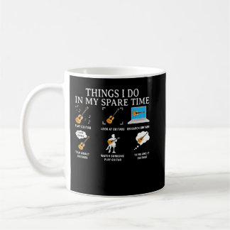 Mug Choses que je fais dans mon temps libre Guitare