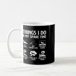 Mug Choses que je fais dans mon temps libre Pêche Garç