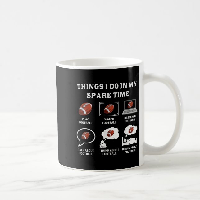 Mug Choses que je fais pendant mon temps libre Amoureu (Droite)