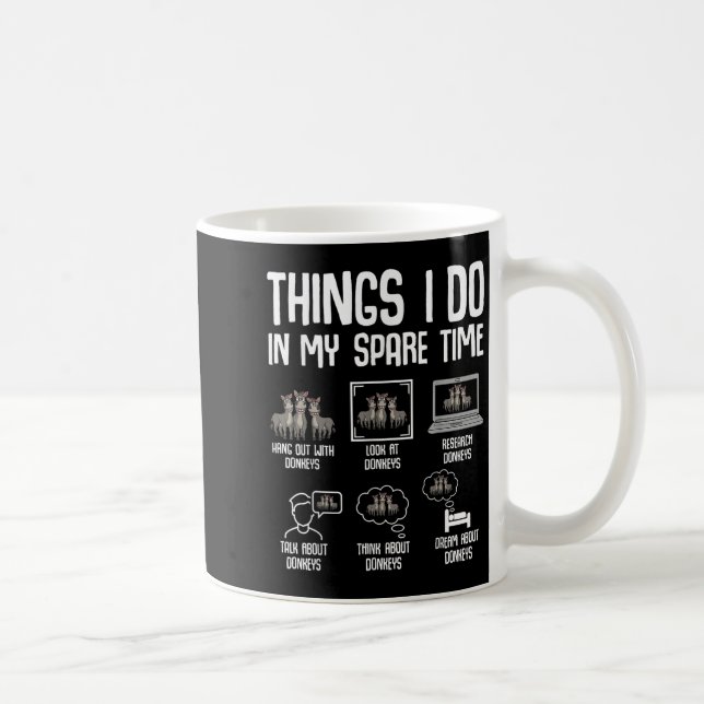 Mug Choses que je fais pendant mon temps libre Femmes  (Droite)