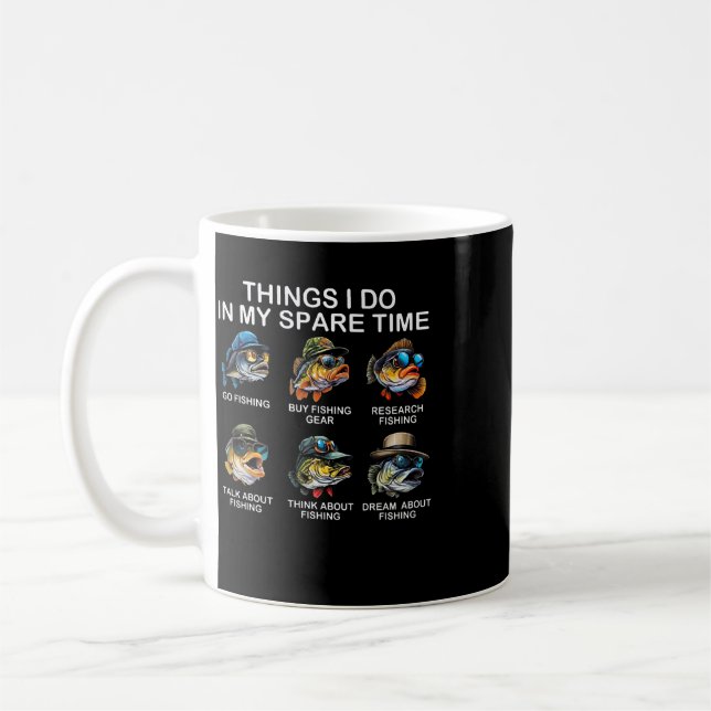 Mug Choses que je fais pendant mon temps libre Funny F (Gauche)