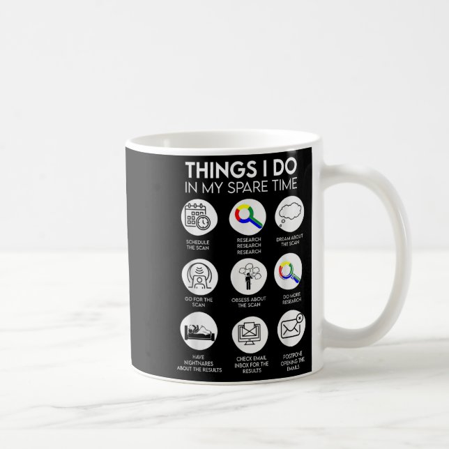 Mug Choses que je fais pendant mon temps libre Patient (Droite)