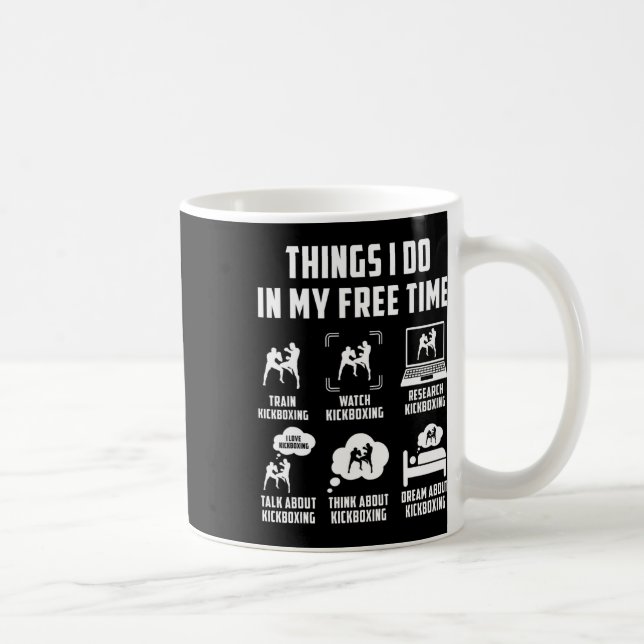 Mug Choses que je fais pendant mon temps libre Regarde (Droite)