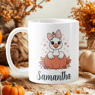 Mug chou citrouille à l'automne mignon
