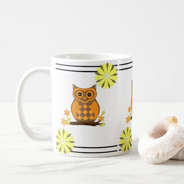 Mug chouette (Avec donut)