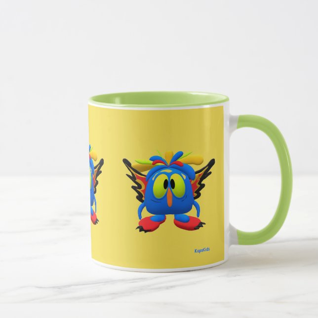 Mug Chouette à caractère monstre Oiseau Animé (Droite)