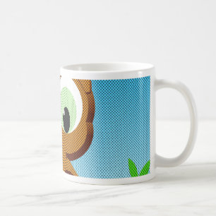 Mug Chouette à caricature au papier