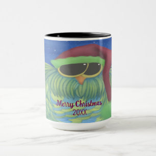 Mug Chouette adorable avec chapeau de Santa