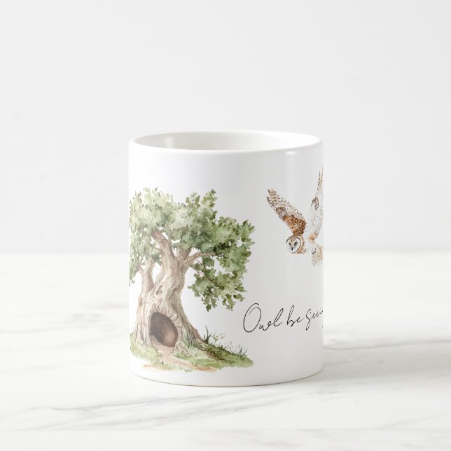 Mug Chouette Arbre Vous Reverra Oiseau (Centre)