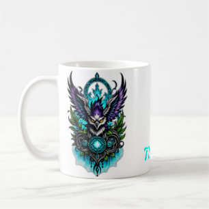 Mug Chouette aux éléments magiques.