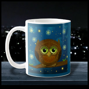 Mug Chouette brune mignonne de nuit