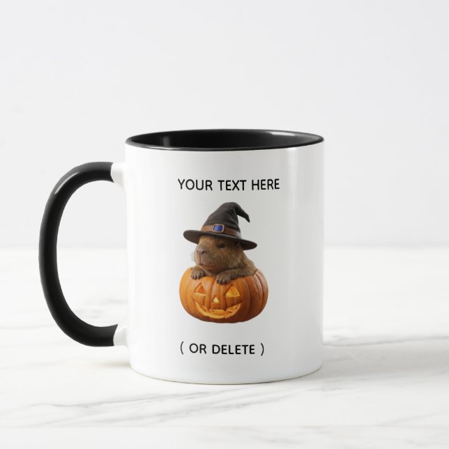 Mug Chouette Capybara Citrouille Jack O Lantern Ha (Gauche)