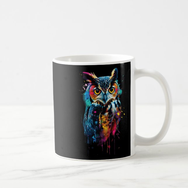 Mug Chouette colorée (Droite)