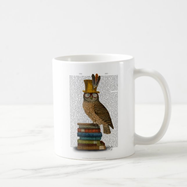 Mug Chouette dans les livres (Droite)