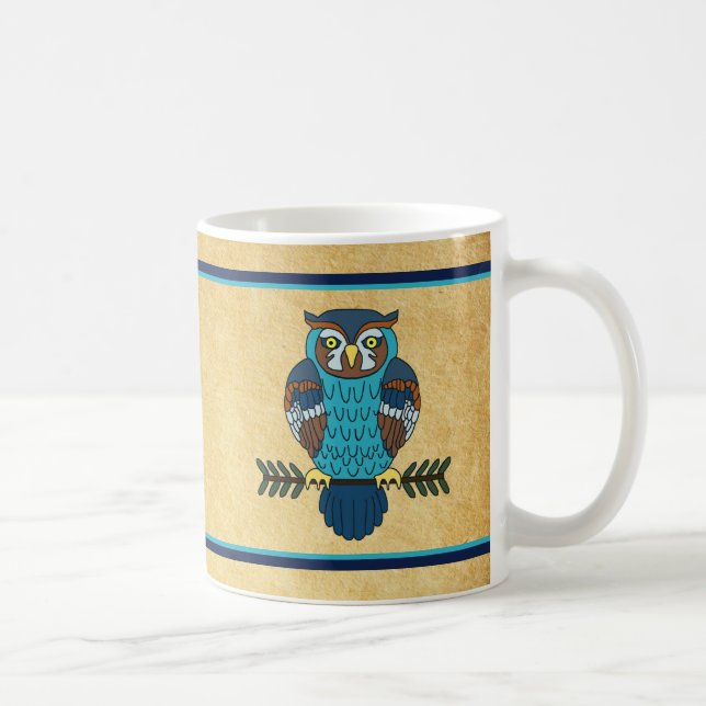 Mug Chouette d'art populaire nordique (Droite)
