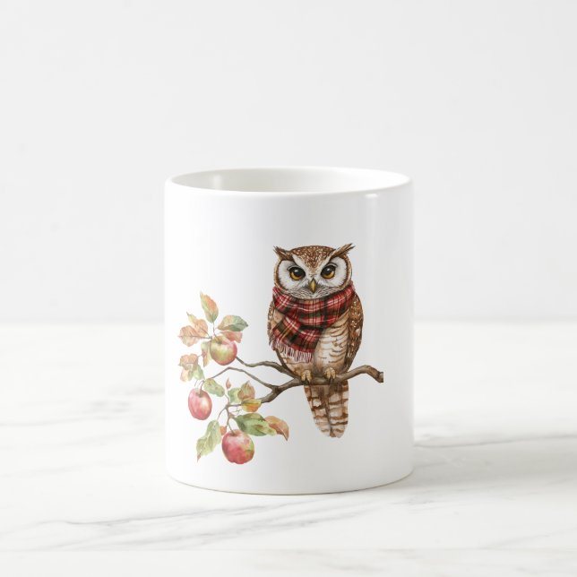 Mug Chouette de l'arbre de pommier (Centre)