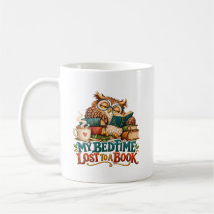 Mug Chouette de lecture endormie – Humour d'amateur de