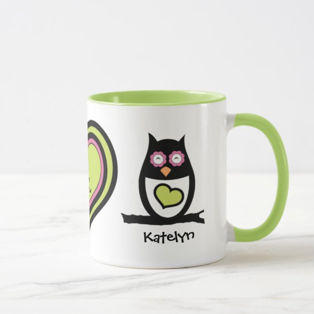 Mug Chouette de Saint-Valentin (Droite)