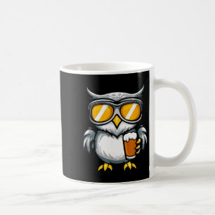 Mug Chouette de ski avec bière _ bande dessinée d'aprè