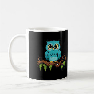 Mug Chouette d'Halloween sur une branche effrayante