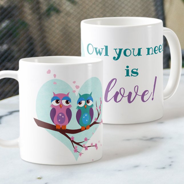 Mug Chouette dont vous avez besoin est amour mignon de (Créateur téléchargé)